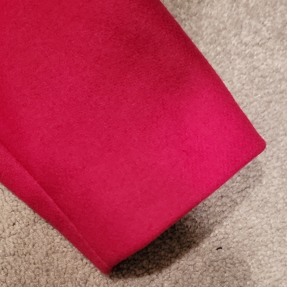 Ted Baker Bright Red Belted Trench Coat Size 8/10 - Picture 11 of 11